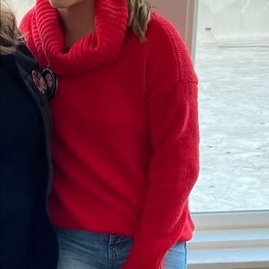 RED oversized sweater